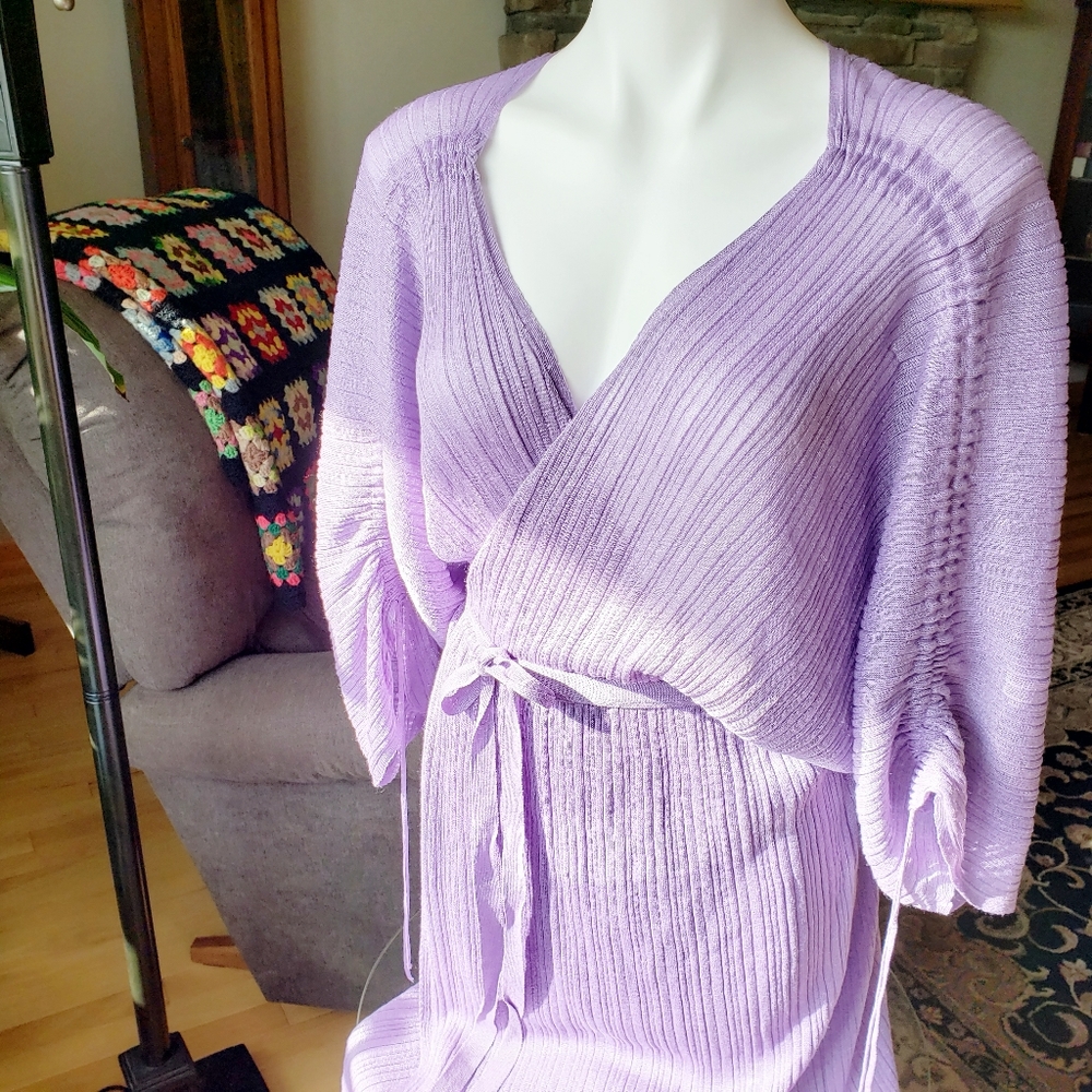 🤩 NWOT Zara Purple Viral Wrap Dress - Picture 5 of 11